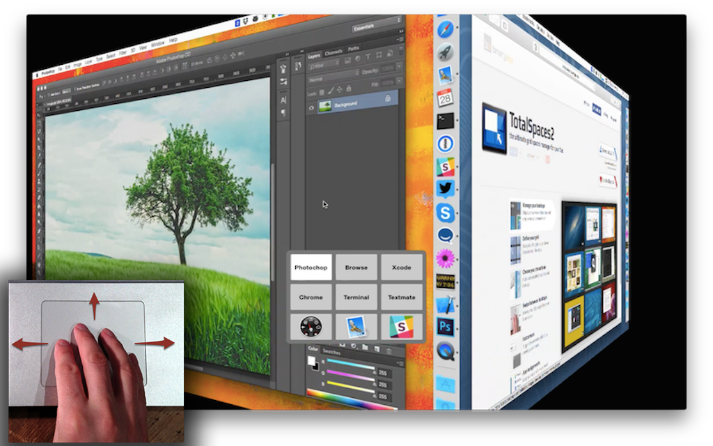 total spaces mac