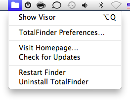 totalfinder show file size in status bar