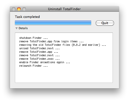 totalfinder cannot run with sip turned on