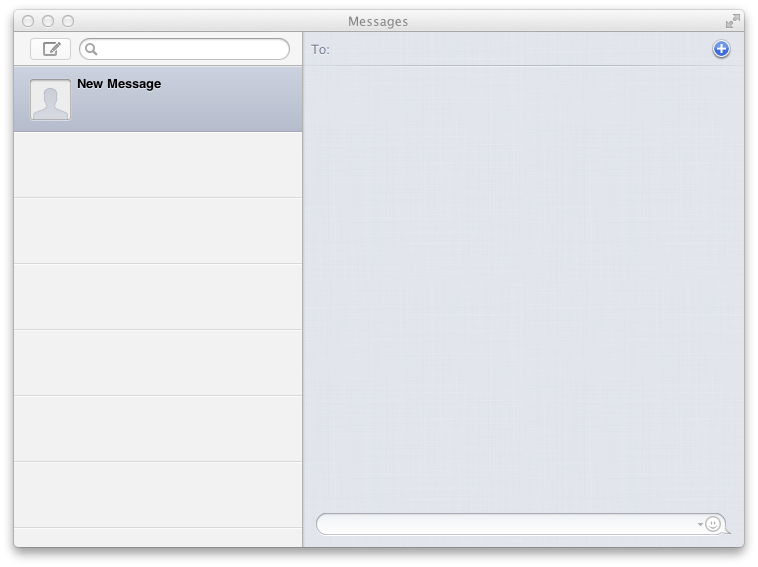 where is imessage on mac os x lion