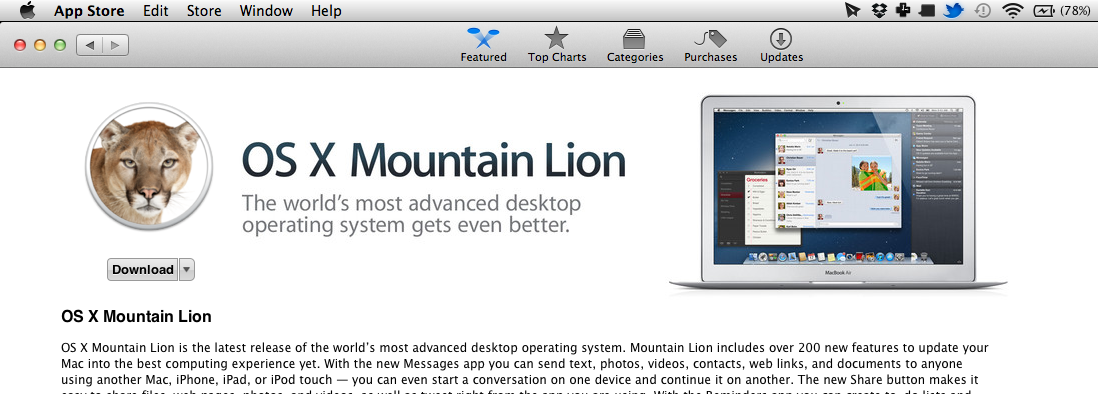 os x mountain lion usb installer