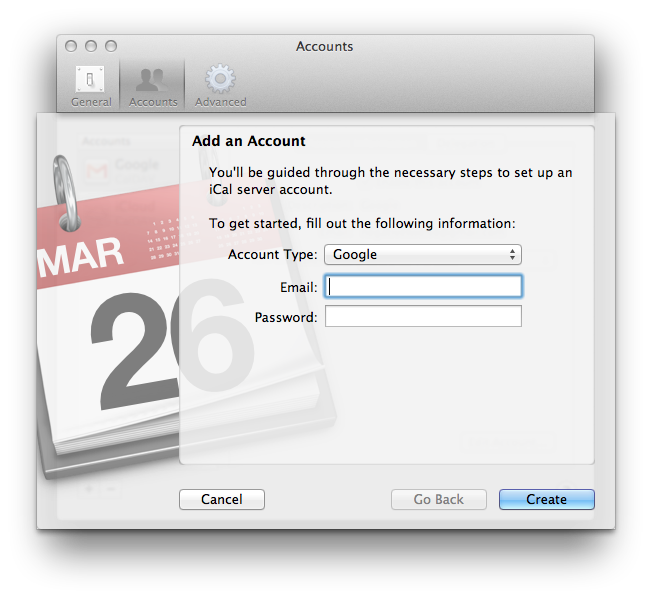 How to Sync Google Calendar with iCal on Lion