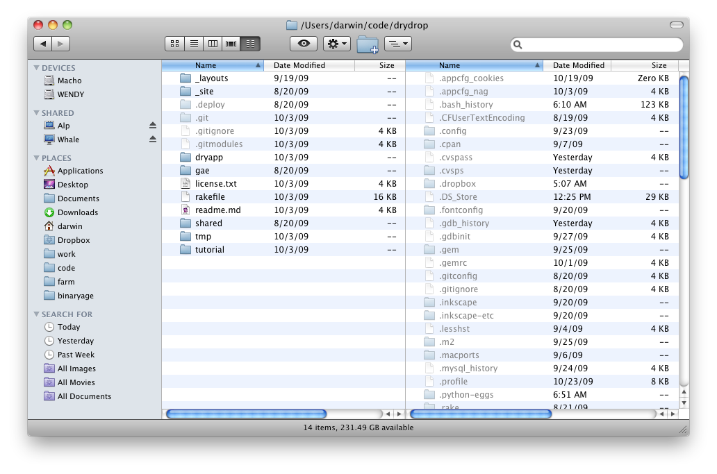 totalfinder set same view options for all folders