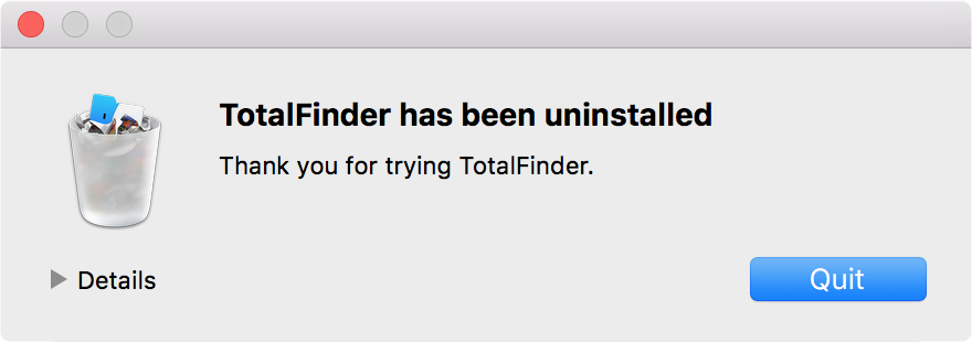 totalfinder return to open